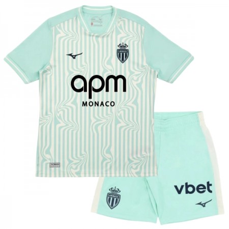 Levné AS Monaco Dětské Alternativní Fotbalové dresy 2026-27 Krátký Rukáv