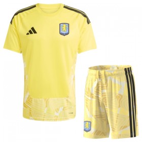 Levné Aston Villa Brankářské Dětské Domácí Fotbalové dresy 2026-27 Krátký Rukáv