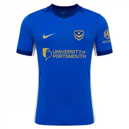 Levné Portsmouth Domácí Fotbalové dresy 2026-27 Krátký Rukáv