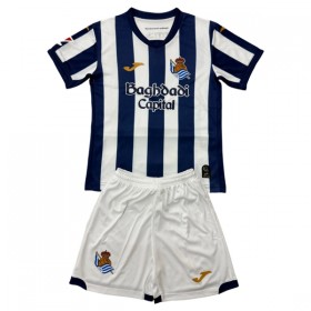 Levné Real Sociedad Dětské Domácí Fotbalové dresy 2026-27 Krátký Rukáv