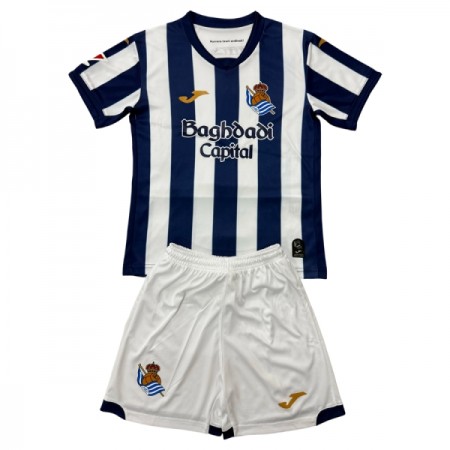 Levné Real Sociedad Dětské Domácí Fotbalové dresy 2026-27 Krátký Rukáv