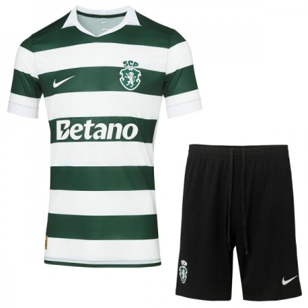 Levné Sporting CP Dětské Domácí Fotbalové dresy 2026-27 Krátký Rukáv