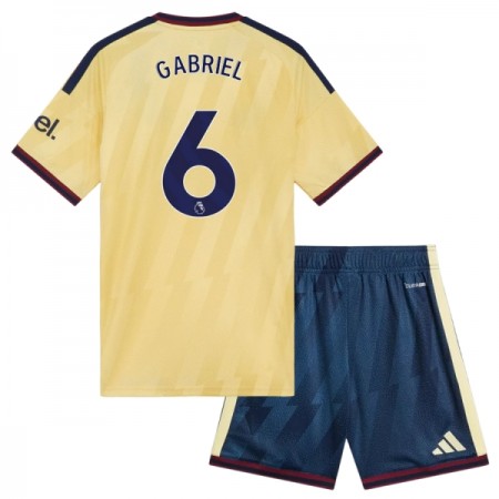 Levné Arsenal Gabriel 6 Dětské Alternativní Fotbalové dresy 2026-27 Krátký Rukáv