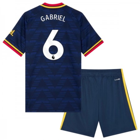 Levné Arsenal Gabriel 6 Dětské Venkovní Fotbalové dresy 2026-27 Krátký Rukáv