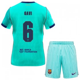 Levné FC Barcelona Gavi 6 Dětské Alternativní Fotbalové dresy 2026-27 Krátký Rukáv