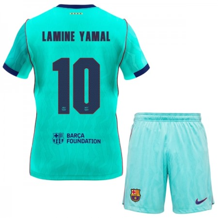 Levné FC Barcelona Lamine Yamal 10 Dětské Alternativní Fotbalové dresy 2026-27 Krátký Rukáv