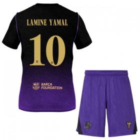 Levné FC Barcelona Lamine Yamal 10 Dětské Venkovní Fotbalové dresy 2026-27 Krátký Rukáv