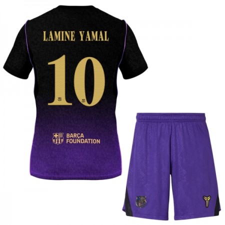 Levné FC Barcelona Lamine Yamal 10 Dětské Venkovní Fotbalové dresy 2026-27 Krátký Rukáv