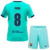 Levné FC Barcelona Pedri 8 Dětské Alternativní Fotbalové dresy 2026-27 Krátký Rukáv