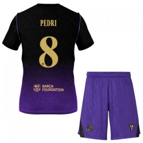 Levné FC Barcelona Pedri 8 Dětské Venkovní Fotbalové dresy 2026-27 Krátký Rukáv