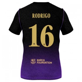 Levné FC Barcelona Rodrigo 16 Venkovní Fotbalové dresy 2026-27 Krátký Rukáv