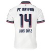 Levné FC Bayern Mnichov Luis Diaz 14 Venkovní Fotbalové dresy 2026-27 Krátký Rukáv