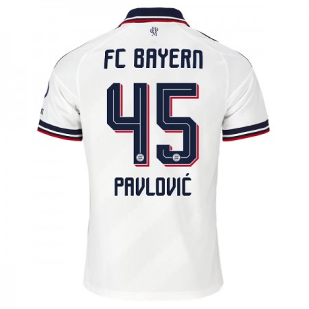 Levné FC Bayern Mnichov Pavlovic 45 Venkovní Fotbalové dresy 2026-27 Krátký Rukáv