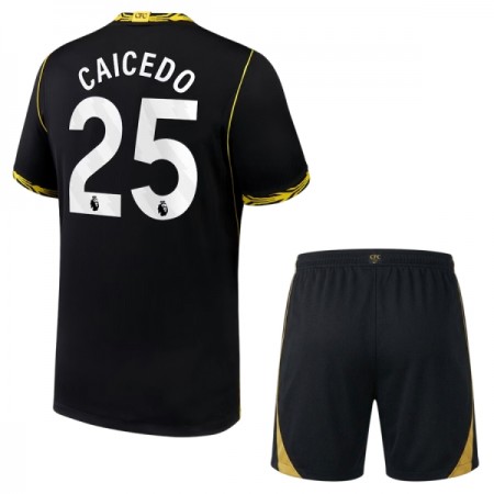 Levné Chelsea Caicedo 25 Dětské Venkovní Fotbalové dresy 2026-27 Krátký Rukáv