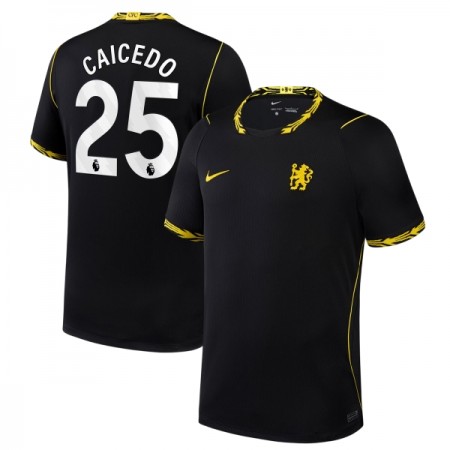 Levné Chelsea Caicedo 25 Venkovní Fotbalové dresy 2026-27 Krátký Rukáv
