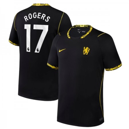 Levné Chelsea Rogers 17 Venkovní Fotbalové dresy 2026-27 Krátký Rukáv