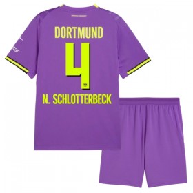 Levné Borussia Dortmund N. Schlotterbeck 4 Dětské Alternativní Fotbalové dresy 2026-27 Krátký Rukáv