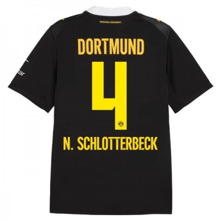 Levné Borussia Dortmund N. Schlotterbeck 4 Venkovní Fotbalové dresy 2026-27 Krátký Rukáv