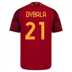 Levné AS Řím Dybala 21 Domácí Fotbalové dresy 2026-27 Krátký Rukáv