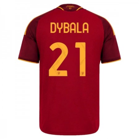 Levné AS Řím Dybala 21 Domácí Fotbalové dresy 2026-27 Krátký Rukáv