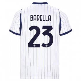 Levné Inter Milán Barella 23 Venkovní Fotbalové dresy 2026-27 Krátký Rukáv