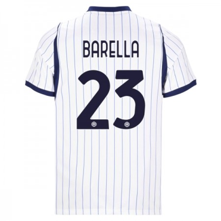 Levné Inter Milán Barella 23 Venkovní Fotbalové dresy 2026-27 Krátký Rukáv
