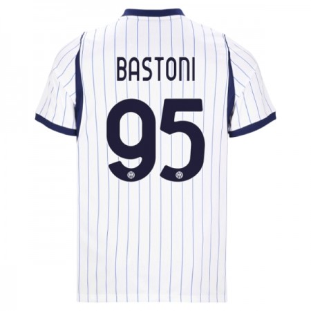 Levné Inter Milán Bastoni 95 Venkovní Fotbalové dresy 2026-27 Krátký Rukáv