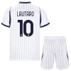 Levné Inter Milán Lautaro 10 Dětské Venkovní Fotbalové dresy 2026-27 Krátký Rukáv