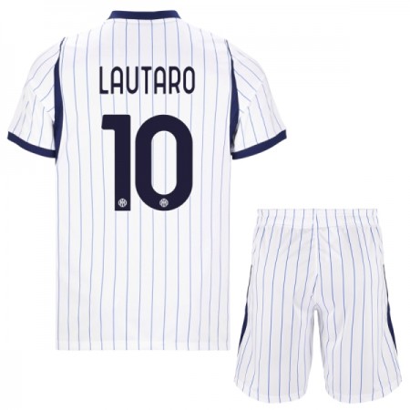 Levné Inter Milán Lautaro 10 Dětské Venkovní Fotbalové dresy 2026-27 Krátký Rukáv