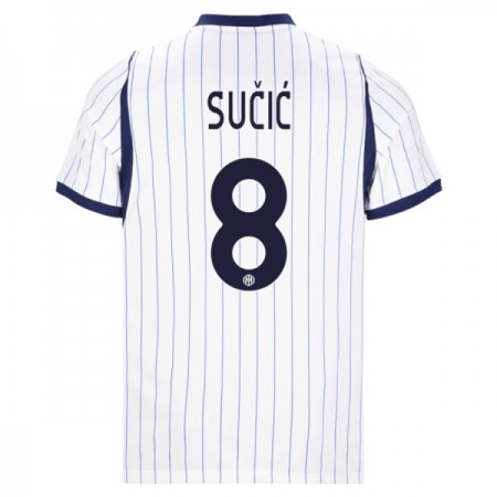 Levné Inter Milán Sucic 8 Venkovní Fotbalové dresy 2026-27 Krátký Rukáv