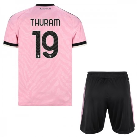 Levné Juventus Thuram 19 Dětské Venkovní Fotbalové dresy 2026-27 Krátký Rukáv