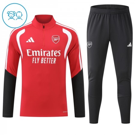 Arsenal Tréninkový Mikina Dětské Čtvrt Zip Červená 2026-27