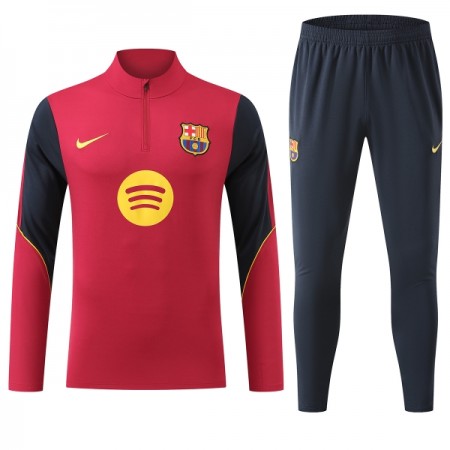 FC Barcelona Tréninkový Mikina Čtvrt Zip Červená 2026-27