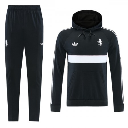 Juventus Hoodie Tréninkový Mikina Černá 2026-27
