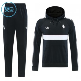 Juventus Hoodie Tréninkový Mikina Dětské Černá 2026-27