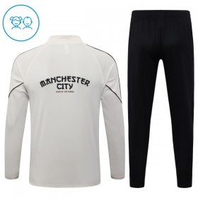 Manchester City Tréninkový Mikina Dětské Čtvrt Zip Šedá 2026-27