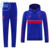 Manchester United Hoodie Tréninkový Mikina Dětské Modrá 2026-27