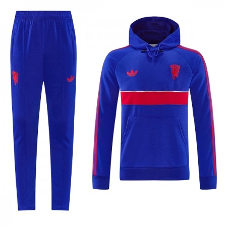 Manchester United Hoodie Tréninkový Mikina Modrá 2026-27