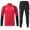Manchester United Tréninkový Mikina Čtvrt Zip Červená 2026-27