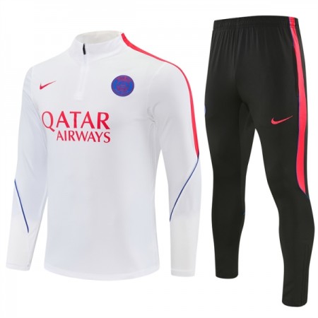 Paris Saint-Germain Tréninkový Mikina Čtvrt Zip Bílá 2026-27