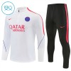 Paris Saint-Germain Tréninkový Mikina Dětské Čtvrt Zip Bílá 2026-27