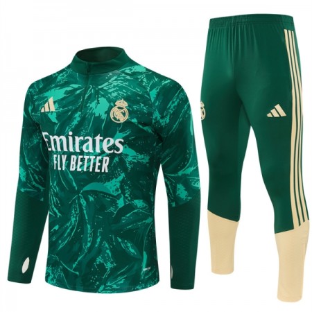 Real Madrid Tréninkový Mikina Čtvrt Zip Zelená 2026-27