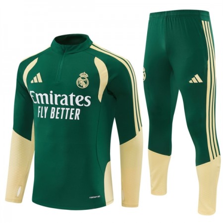 Real Madrid Tréninkový Mikina Čtvrt Zip Zelená 2026-27