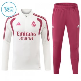 Real Madrid Tréninkový Mikina Dětské Čtvrt Zip Bílá 2026-27