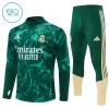 Real Madrid Tréninkový Mikina Dětské Čtvrt Zip Zelená 2026-27