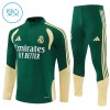 Real Madrid Tréninkový Mikina Dětské Čtvrt Zip Zelená 2026-27