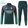 Real Madrid Tréninkový Mikina Dětské Čtvrt Zip Zelená 2026-27