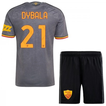 Levné AS Řím Dybala 21 Dětské Alternativní Fotbalové dresy 2026-27 Krátký Rukáv