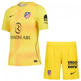 Levné Atlético Madrid Brankářské Dětské Žlutá 2026-27 Krátký Rukáv