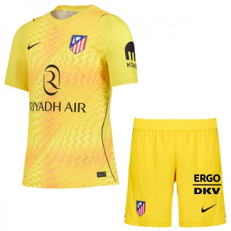 Levné Atlético Madrid Brankářské Dětské Žlutá 2026-27 Krátký Rukáv